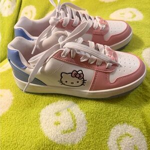 Hello Kitty Kids Sneakers - Pink and White